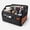 Black, variant on Noaman Leather Car Seat Organizer with 6 Compartments, 3 Handles, Multipurpose