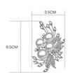 thumbnail image 5 of Joernso Women Fashion Brooch Pin Shiny Rhinestone Inlay Faux Pearl Brooch Elegant Alloy Badge Handbag Sweater Suit Shawl Decoration Clothing Accessories Party Wedding Jewelry Gift, 5 of 7