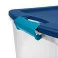 thumbnail image 6 of Sterilite 18gal Stackable Latch and Carry Storage Container, Clear (6 Pack), 6 of 8