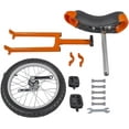 thumbnail image 3 of QRKD Outdoor Wheel Unicycle, 16” One Wheel Bike, Fitness Unicycle Bicycle Adjustable Seat Exercise Bike for Kids Adults Sports Entertainment Exercises Balance Fun（Orange）, 3 of 8