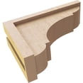 thumbnail image 6 of 4"W x 12"D x 8"H Classic Bryant Rough Cedar Woodgrain TimberThane Corbel, Primed Tan, 6 of 6