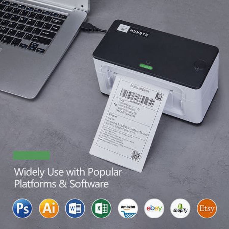 Stampante Per Etichette Di Spedizione MUNBYN Bluetooth 4x6 - Termica Stampante Per Etichette Di Spedizione MUNBYN Bluetooth 4x6 - Termica