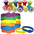 thumbnail image 1 of Set Party Favor 4E con estampado de patas novedoso con 24 pulseras y 24 sellos, 1 of 5