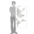 thumbnail image 3 of World Map Wall Art Earth Atlas Decal Sticker, 3 of 4