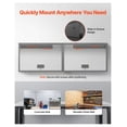 thumbnail image 3 of Metal Wall Cabinet - 27.56"W Garage Tool Cabinet - Floating Wall Mounted Storage with Up-Door & Shelf - 240 lbs Capacity, 3 of 9
