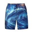 thumbnail image 4 of Lsque Mens Swim Trunks Beautiful Ocean Dolphin Pattern - Bathing Suit Compression Liner - Beach Swim Shorts Swimwear - (S-3XL) - Stretch Quick Dry -, 4 of 9