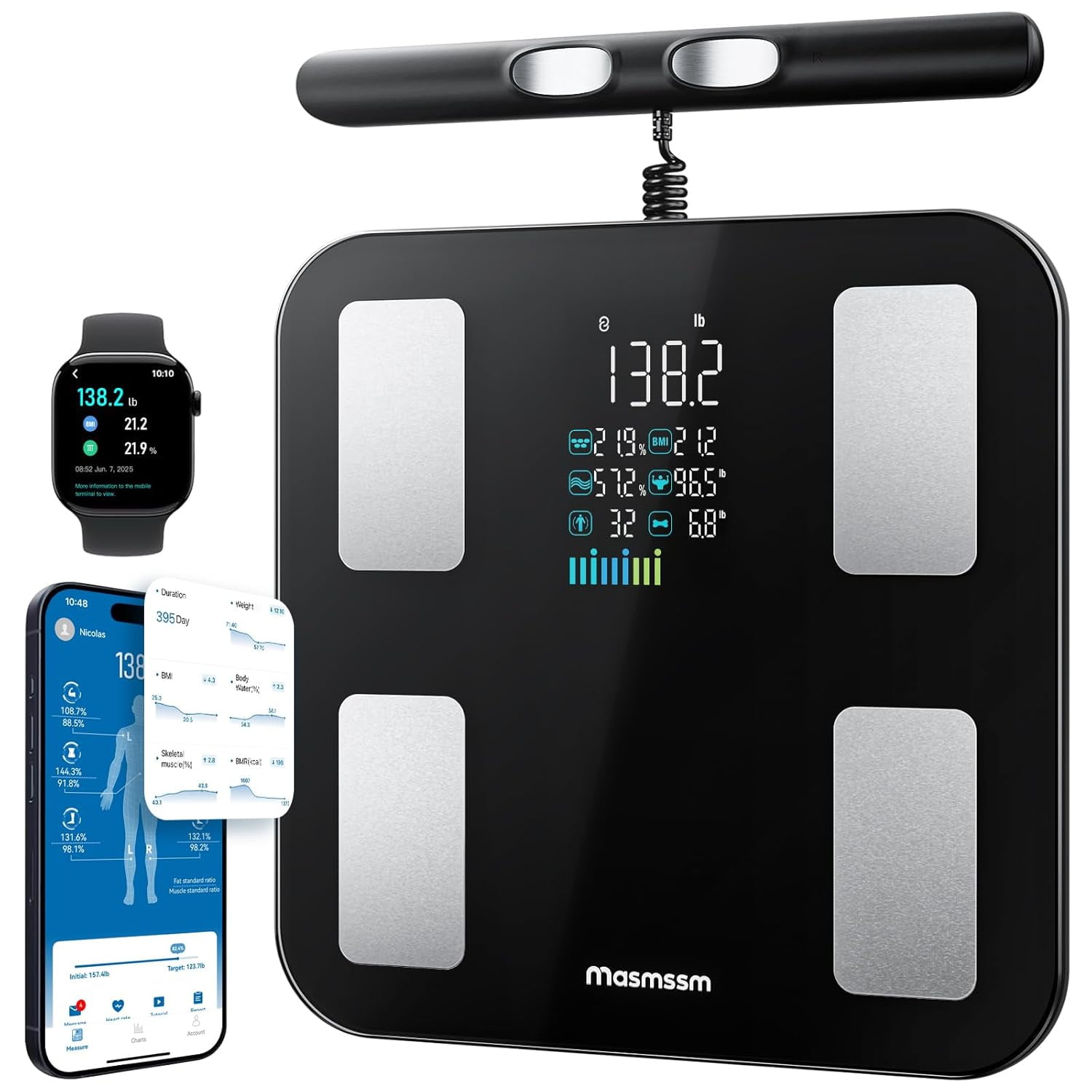 WITHINGS Body — Digital Wi-Fi Smart Scale with Automatic