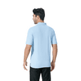 thumbnail image 3 of Zfeel Men's Performance Mesh Polo Shirt, 100% Polyester, Moisture-Wicking, Quick-Dry, Lightweight, Light Blue, M, 3 of 5