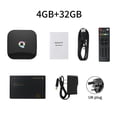thumbnail image 1 of Quad Core TV Box 6k Reemplazo del receptor de televisión para Android 9.0 Media Player Set Top Box Enchufe del Reino Unido 4GB + 32GB Eigraketly EL000077-03B, 1 of 2