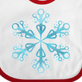 thumbnail image 4 of Inktastic Icy Blue Winter Snowflake Boys or Girls Baby Bib, 4 of 4