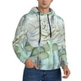 thumbnail image 2 of Lsque Vintage Rose1 Pattern Casual Men's Hoodie,Hooded Sweatshirt with Kangaroo Pocket,Pullover Hoodie-3X-Large, 2 of 7