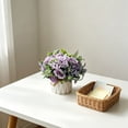 thumbnail image 4 of Artificial Potted Plant Multi-Color Rose and Hydrangea Arrangement, Decorative Ceramic Vase, Pre-Potted for Home Desk Entryway, Long-Lasting Colors, 4 of 5