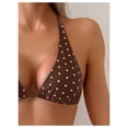 thumbnail image 4 of Conjunto de bikini MakeMeChic de lunares, triángulo y tanga, 4 of 4