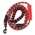 thumbnail image 2 of Dog Rope Leash, Dog Leash Reflective Pet Pulling Leash Lightweight Wear Resistant With 360 Degrees Rotating Metal Hooks For Outdoor Red, 2 of 8