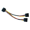 thumbnail image 5 of 3X 6in Splitter Cable Adapter - M/F (Power Cable),3 cable,black, 5 of 5