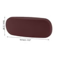 thumbnail image 4 of Estuche Retro Redondo para Gafas Únicas 6.5"x2.36"x1.38" Rojo Vino, 4 of 5
