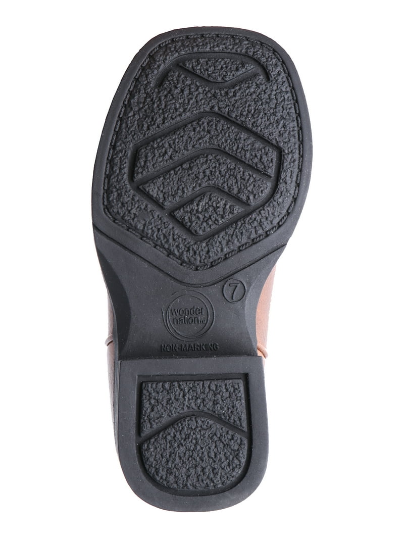Wonder Nation Kids Western Cowboy Boots, Sizes 7-12, Leather Wonder Nation Kids Western Cowboy Boots, Sizes 7-12, Leather