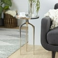 thumbnail image 3 of DecMode Contemporary Silver Aluminum Accent Table with Tripod Base, 16"W x 25"H, 3 of 13