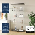 thumbnail image 5 of Holaki 64.5" 4-Shelf Case Glass Display Cabinet, Curio Cabinet Collection Display Case, Floor Standing Bookshelf for Living Room Bedroom Home Office, Black, 5 of 14