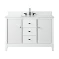 thumbnail image 4 of Vanity Art 48" Bathroom Vanity with Sink and Engineered Marble Top, Freestanding Storage Cabinet with 2 Drawers, 2 Shelves and 1 Flip Down Tray, 4 of 8