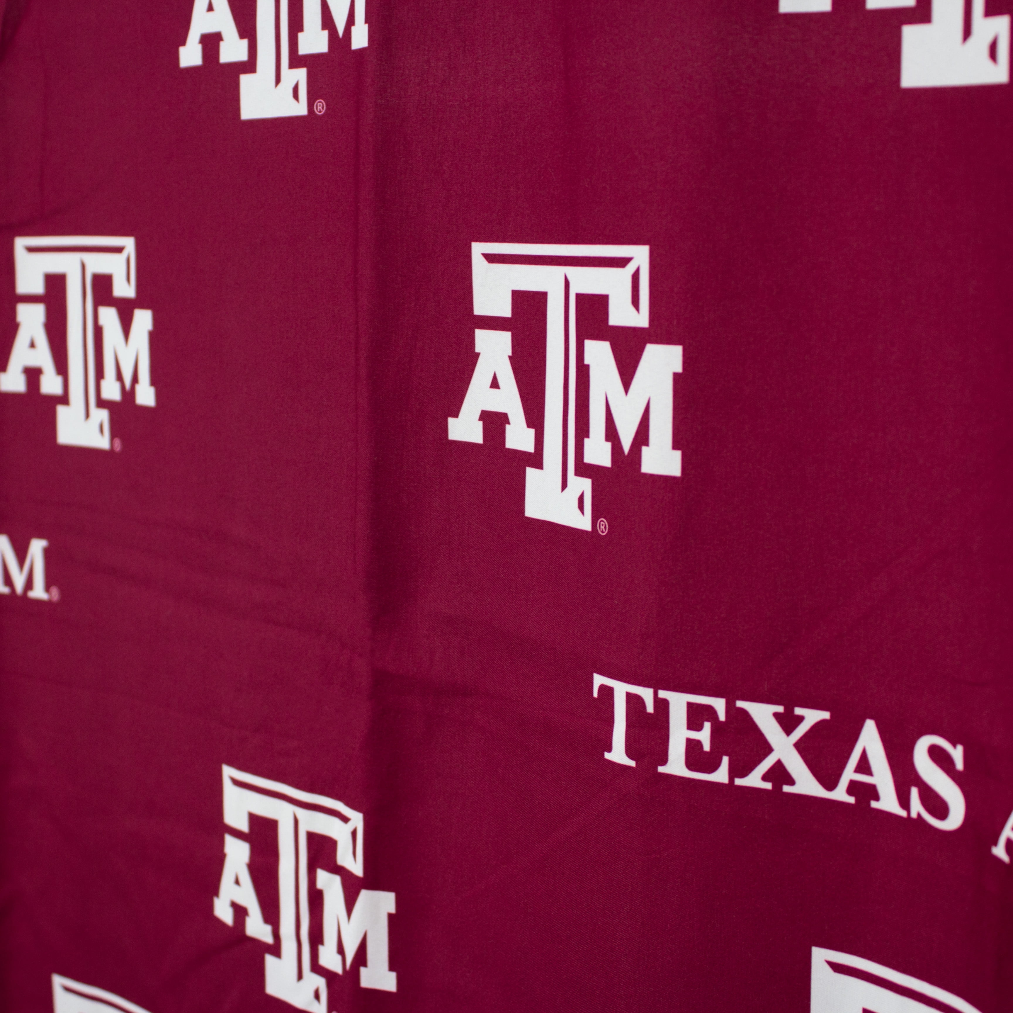 College Covers Texas A&M Aggies Printed Shower Curtain Cover - 70" x 72"