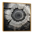 thumbnail image 2 of Designart "Monochrome Geode Tranquility" Spiritual Stone Floater Framed Wall Decor, 2 of 5