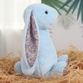 thumbnail image 6 of Kiewfjdk Bunny Easter Stuffed Animal Blossom Blue 10"– Soft Easter Bunny Plush Toys Long Ears, Cuddly Rabbit Plushies for Kids Adults Age 3+, Perfect Birthday & Easter Gifts, 6 of 9