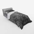 thumbnail image 3 of Ambesonne Grey Bedding Set 4 Pcs, Classic Floral Ornament, Queen, Grey Black, 3 of 3