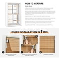 thumbnail image 6 of LazBlinds No Tools No Drill Cordless Bamboo Roman Shades, Light Filtering Window Treatment, Roll Up Bamboo Blinds for Window 45'' W x 64'' H, Squirrel, 6 of 6