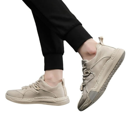 

Qufokar Mens Work Boots Slip On Casual Shoes For Men Color Men Low Top Breathable Ice Silk Casual