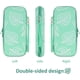 thumbnail image 3 of Verde - 1 pieza Organizador para Nintendo Switch (sin consola) 10 ranuras para tarjetas de juego en estuche protector de PU para Nintendo Switch y accesorios., 3 of 5