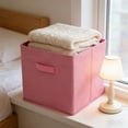 thumbnail image 2 of REZUOFI 1 Pcs Foldable Storage Bins for Closet Organization Toy Storage Desktop Organizer Home and Dorm Collapsible Fabric Bins with Handles for Shelves, 2 of 8