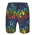 thumbnail image 4 of Naloa Magical Mushrooms and Flowers Men's Beach Shorts, Surfing shorts, Swim trunks, Quick Dry Swim Trunks for Surfing Beach Fun - Large, 4 of 9