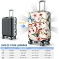 thumbnail image 5 of Watercolor Floral With Butterflies Luggage Cover Washable Elasticated Luggage Covers for Suitcase tsa Approved Stylish Dust and Scratch Resistant Luggage Case Protector for Kids and Adults -, 5 of 6