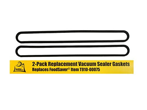 Upper and Lower Gasket Replacements for FoodSaver (2 Foam Gaskets) - Fits V2200, V2400, V2800, V3000, V3200 Series Vacuum Sealers (Replaces Food Saver T910-00075) by OutOfAir