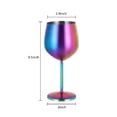 thumbnail image 2 of 2 Copas Vino Tinto Champagne Champaña Acero Inox Elegantes 550ml Para Bar Tornasol, 2 of 4