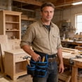 thumbnail image 5 of Heavy Duty Electrician Gardening Tool Pouch,Multi Pocket Waist Bag,Adjustable Comfort Belt Design,Durable Nylon Material Construction,Hands Free Tool Carry Organizer,DIY Maintenance Repair Essentials, 5 of 6