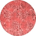 thumbnail image 1 of Ahgly Company Indoor Round Abstract Red Modern Area Rugs, 8' Round, 1 of 4