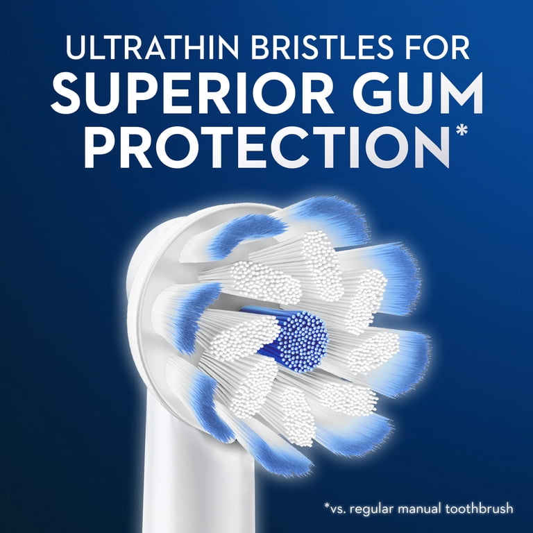 Oral−B D12023WE Oral-B, Toothbrush Heads, Gum Care, 2 Ct, White, Gentle Bristles