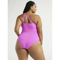 thumbnail image 2 of Sofia by Sofia Vergara Women's and Women's Plus One Shoulder Keyhole One Piece Swimsuit, Sizes XS-3X, 2 of 5