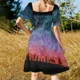 thumbnail image 5 of El camino siempre avanza Vestido de manga corta elegante y chic vestidos de noche de boda ropa de mujer coreana con estilo, 5 of 7