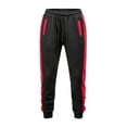 thumbnail image 4 of LEKWK Tracksuit Men Color Block Athletic 2 Piece Sweatsuit Sport Activewear Zip Up Hooded Jacket and Joggers Matching Outfits for Running Workout, 4 of 5