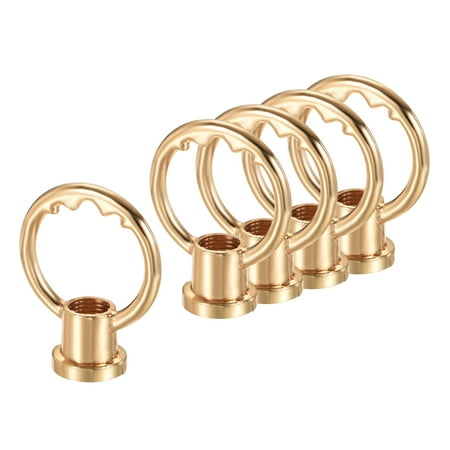 

Uxcell M10 Female Thread Ring Shape Lamp Hanging Loop Dark Gold 5 Pack