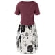 thumbnail image 2 of Vestido camisero en capas con estampado floral y tallas grandes con top cruzado cruzado Rosegal Bikinis, 2 of 5