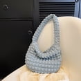 thumbnail image 1 of Bolso De Hombro Bolso De Mujer 2023 Plisado Hobo Bag Soft Quilted Puff Girls Purse (Azul), 1 of 8
