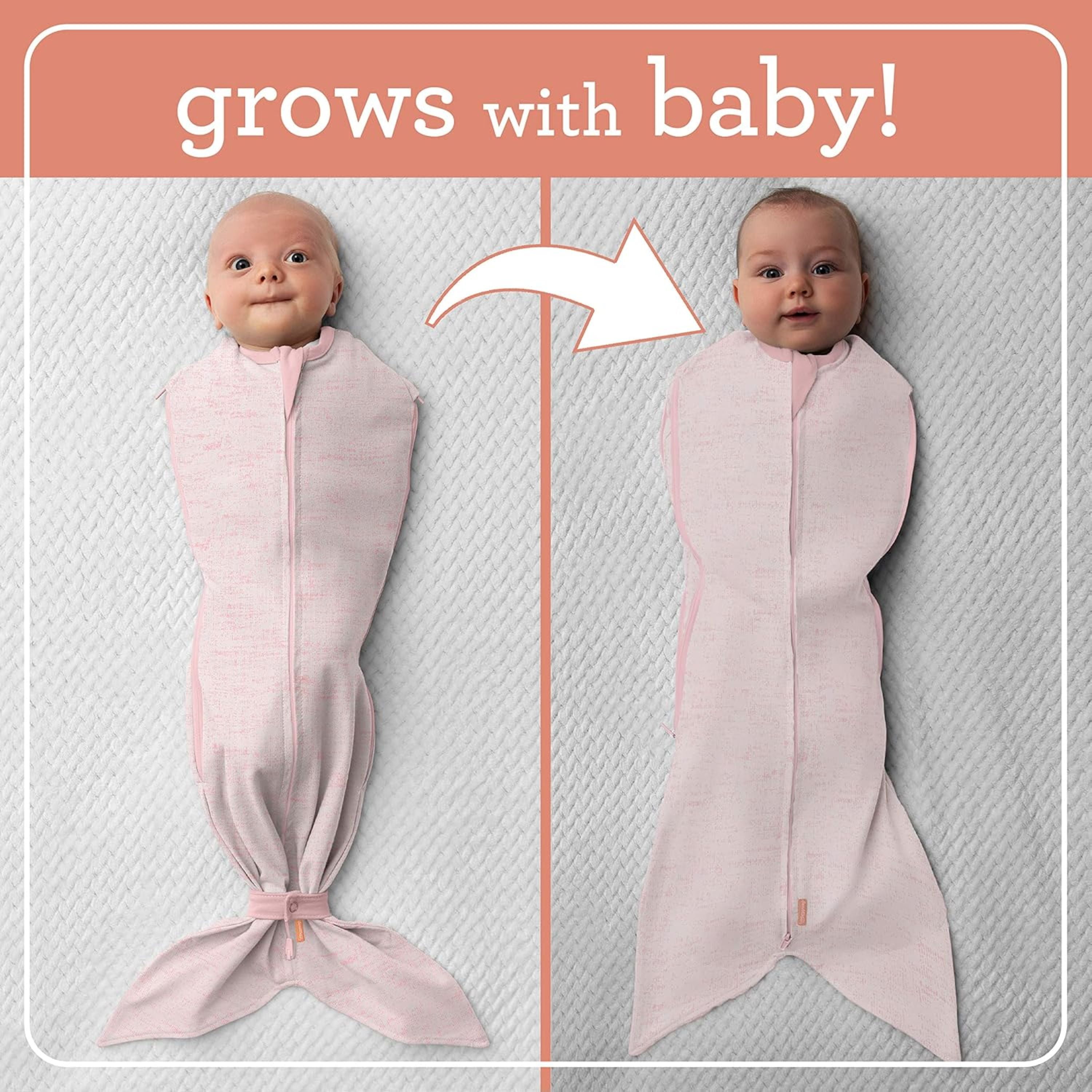 SwaddleMe by Ingenuity Room to Grow Pod – Pink Heather