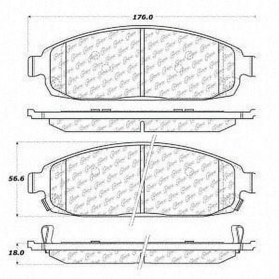 Centric Parts - Ceramic Pads