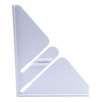 Keeney Plastic Adhesive Splash Shield Standard Bathtub and Shower Water Guards, Pack of 2, White