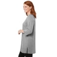 thumbnail image 3 of Woman Within Plus Size Perfect Three-Quarter-Sleeve Scoopneck Tunic, 3 of 6