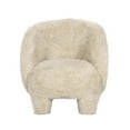 thumbnail image 6 of Kiki Natural Vegan Shearling Accent Chair, 6 of 7